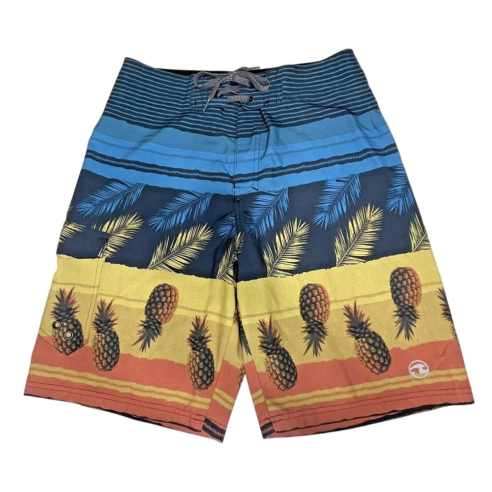 Ocean Current Board Shorts Mens 30 Multicolor Pineapple Tropical Next Flex 4-Way